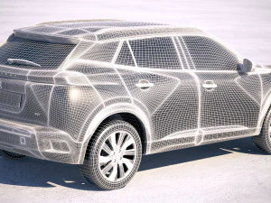 Peugeot E-2008 2020 3D Model