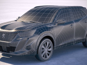 Peugeot E-2008 2020 3D 모델