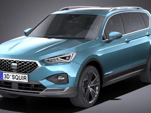 Koltuk Tarraco 2019 d&uuml;ş&uuml;k poli 3D Model