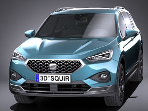 Seat Tarraco 2019 lowpoly 3D Модель