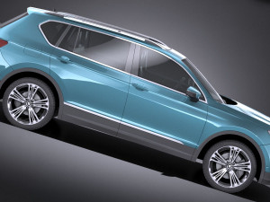 Seat Tarraco 2019 lowpoly 3D Модель