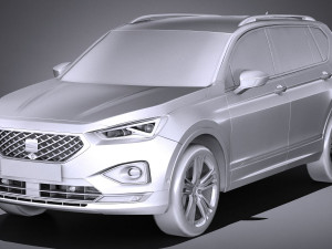 Seat Tarraco 2019 lowpoly 3D Модель