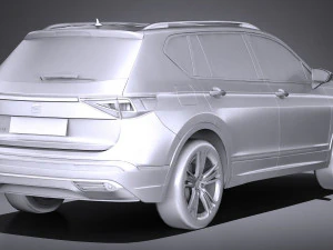 Seat Tarraco 2019 lowpoly 3D Model