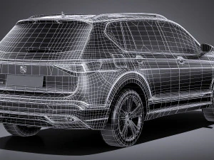 Seat Tarraco 2019 lowpoly 3D Model
