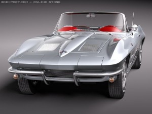 Chevrolet Corvette C2 Convertible Modelo 3D