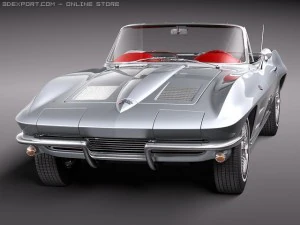 Chevrolet Corvette C2 Convertible 3D Model