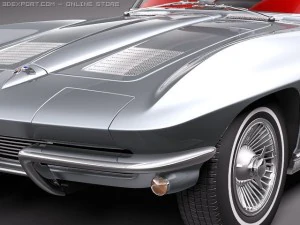Chevrolet Corvette C2 Convertible 3D Model