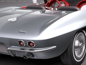 Chevrolet Corvette C2 Convertible Modelo 3D