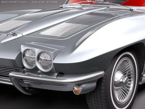 Chevrolet Corvette C2 Convertible 3D Model