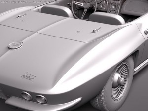 Chevrolet Corvette C2 Convertible Modelo 3D