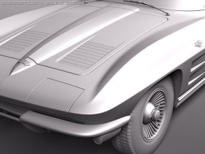 Chevrolet Corvette C2 Convertible Modelo 3D