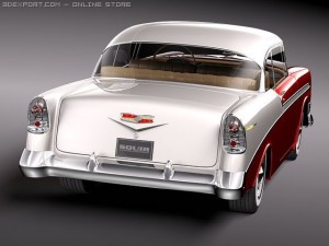 Chevrolet Bel Air 1956 Hardtop Coupe Modelo 3D