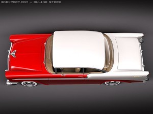 Chevrolet Bel Air 1956 Hardtop Coupe Modelo 3D