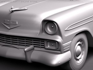 Chevrolet Bel Air 1956 Hardtop Coupe Modelo 3D