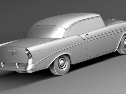 Chevrolet Bel Air kapalı tavanlı coupe 1956 3D Model