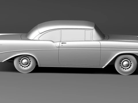 Chevrolet Bel Air kapalı tavanlı coupe 1956 3D Model