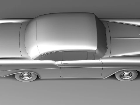 Chevrolet Bel Air kapalı tavanlı coupe 1956 3D Model
