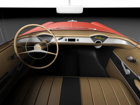 Chevrolet Bel Air kapalı tavanlı coupe 1956 3D Model