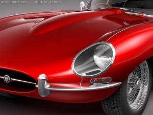 Jaguar Etype 1962 Coupe Modèle 3D