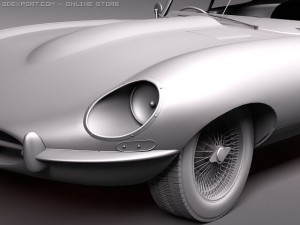 Jaguar Etype 1962 Coupe Modèle 3D
