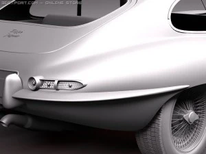 Jaguar Etype 1962 Coupe 3D Model