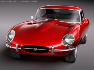 Jaguar Etype 1962 Coupe Modèle 3D