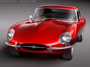 Jaguar Etype 1962 Coupe 3D Model