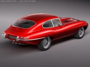 Jaguar Etype 1962 Coupe 3D Model