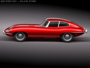 Jaguar Etype 1962 Coupe Modèle 3D
