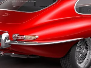 Jaguar Etype 1962 Coupe 3D Model