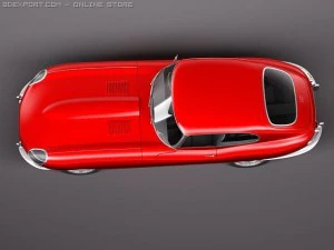 Jaguar Etype 1962 Coupe 3D Model
