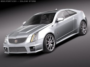 Cadillac CTS-V coupe 2011 3D Model