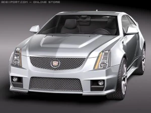 Cadillac CTS-V coupe 2011 3D Model