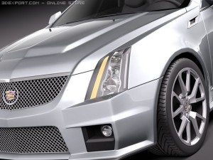 Cadillac CTS-V coupe 2011 3D Model