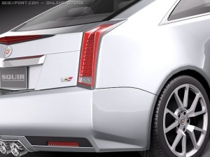 Cadillac CTS-V coupe 2011 3D Model