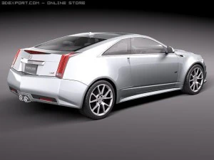Cadillac CTS-V coupe 2011 3D Model