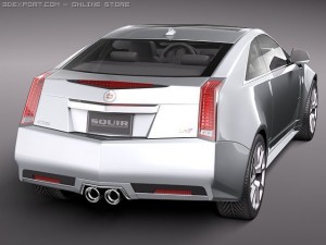 Cadillac CTS-V coupe 2011 3D Model