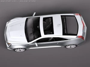 Cadillac CTS-V coupe 2011 3D Model