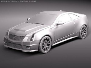 Cadillac CTS-V coupe 2011 3D Model