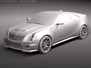 Cadillac CTS-V coupe 2011 3D Model