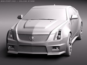Cadillac CTS-V coupe 2011 3D Model