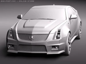 Cadillac CTS-V coupe 2011 3D Model