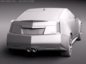 Cadillac CTS-V coupe 2011 3D Model