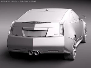 Cadillac CTS-V coupe 2011 3D Model
