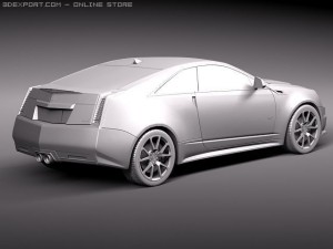 Cadillac CTS-V coupe 2011 3D Model