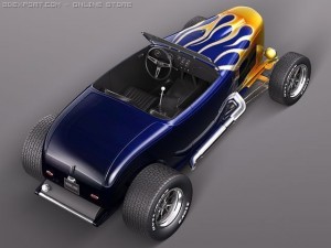 F32 Hot Rod Flame Custom Modèle 3D