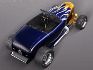 F32 Hot Rod Flame Custom 3D Model