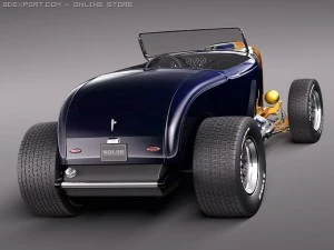 F32 Hot Rod Flame Custom 3D Model