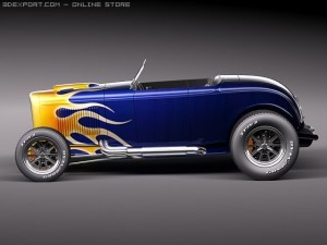 F32 Hot Rod Flame Custom Modèle 3D