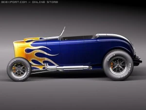 F32 Hot Rod Flame Custom 3D Model